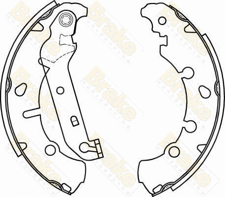 Jeu de mâchoires de frein Brake ENGINEERING SH2582