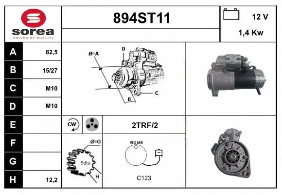 Démarreur STARTCAR 894ST11