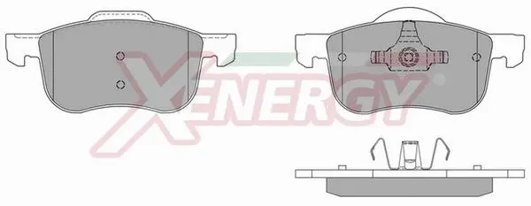Kit de plaquettes de frein, frein à disque AP XENERGY X40724