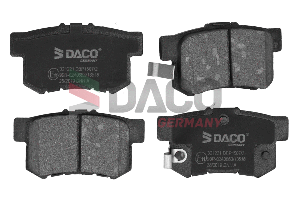 Kit de plaquettes de frein, frein à disque DACO Germany 321221