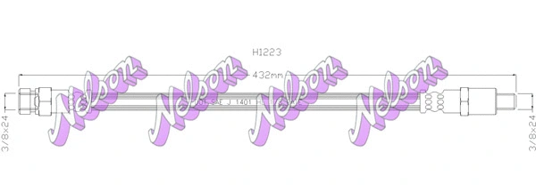 Flexible de frein KAWE H1223