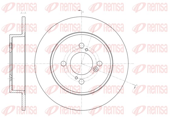 Disque de frein REMSA 61483.00