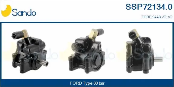 Pompe hydraulique, direction SANDO SSP72134.0