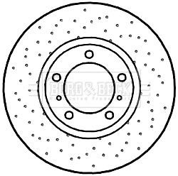 Disque de frein BORG & BECK BBD6045S