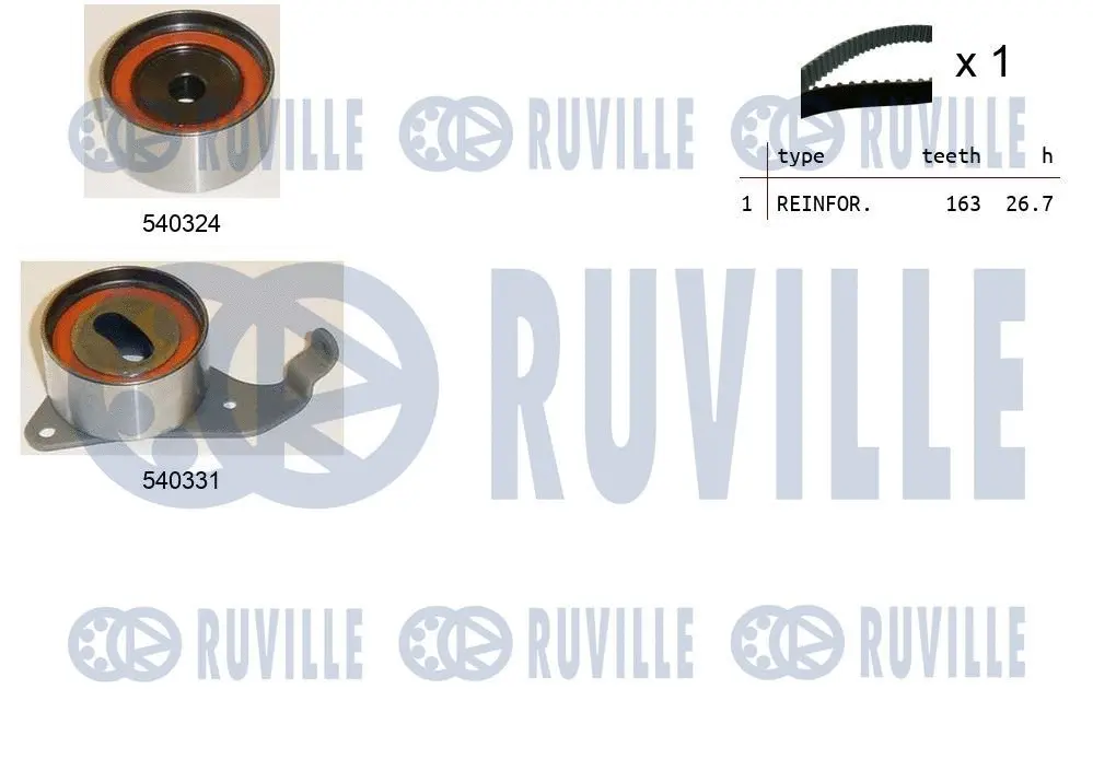 Kit de courroie crantée RUVILLE 550190