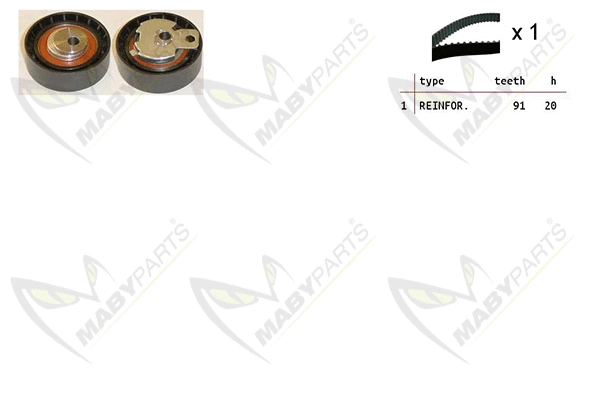 Kit de courroie crantée MABYPARTS OBK010048