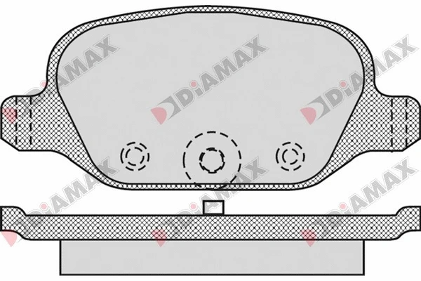 Kit de plaquettes de frein, frein à disque DIAMAX N09388
