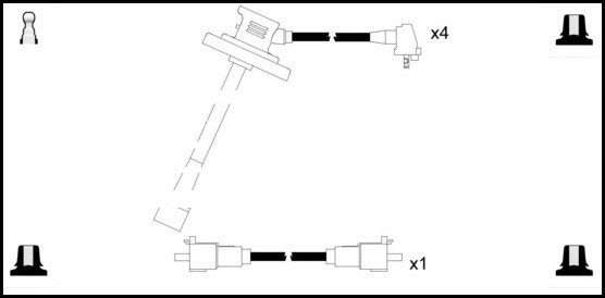 Kit de câbles d'allumage LEMARK HOES1016