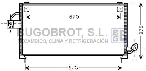 Condenseur, climatisation BUGOBROT 62-SU5063
