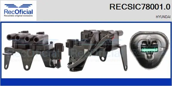 Bobine d'allumage RECOFICIAL RECSIC78001.0