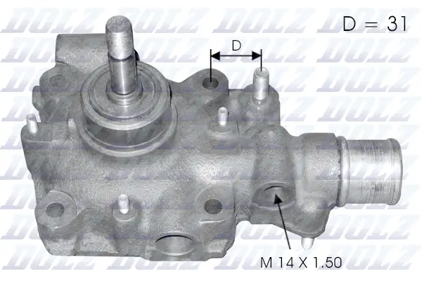 Pompe à eau, refroidissement du moteur DOLZ B114