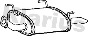 Silencieux arrière KLARIUS 210860