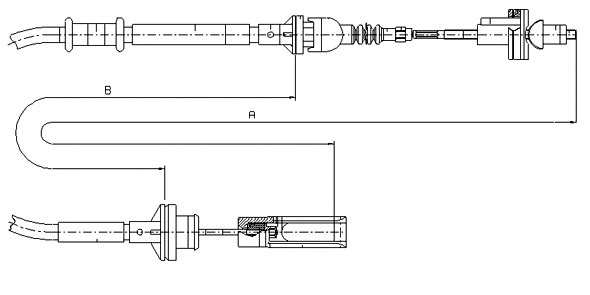 Tirette à câble, commande d'embrayage SONOVA CF01804