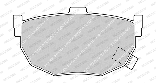 Kit de plaquettes de frein, frein à disque FERODO FDB638-D