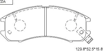 Kit de plaquettes de frein, frein à disque ASIMCO KD3764