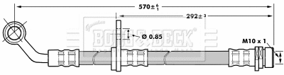 Flexible de frein BORG & BECK BBH7021