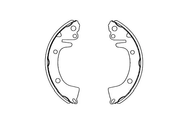 Jeu de mâchoires de frein KAVO PARTS KBS-3410