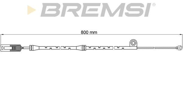 Contact d'avertissement, usure des plaquettes de frein BREMSI WI0584