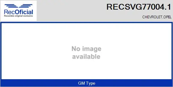 Vanne EGR RECOFICIAL RECSVG77004.1