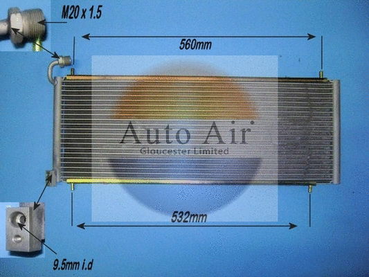 Condenseur, climatisation AUTO AIR GLOUCESTER 16-1288