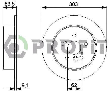 Disque de frein PROFIT 5010-1486