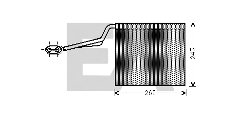 Évaporateur climatisation EACLIMA 43B02007