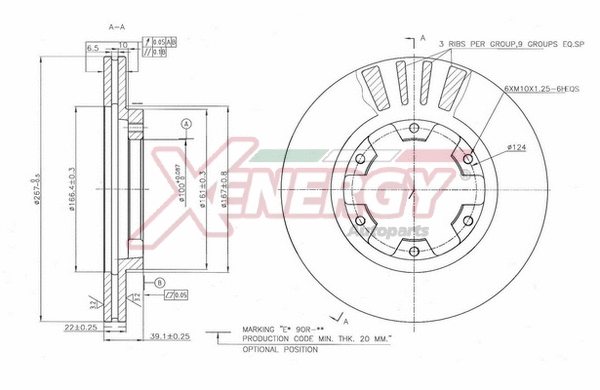 Disque de frein AP XENERGY X602840