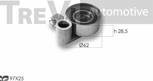 Kit de courroie crantée TREVI AUTOMOTIVE KD1406