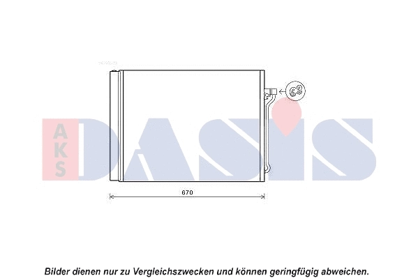 Condenseur, climatisation AKS DASIS 052021N