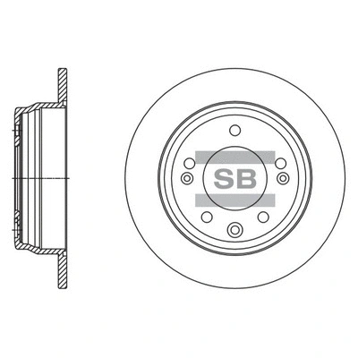 Disque de frein Hi-Q SD1136