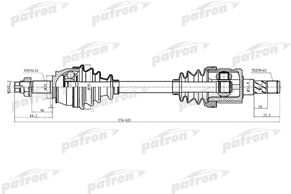 Arbre de transmission PATRON PDS0287