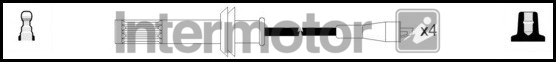 Kit de câbles d'allumage INTERMOTOR 76320