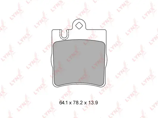 Kit de plaquettes de frein, frein à disque LYNXAUTO BD-5321