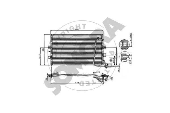 Condenseur, climatisation SOMORA 272160A