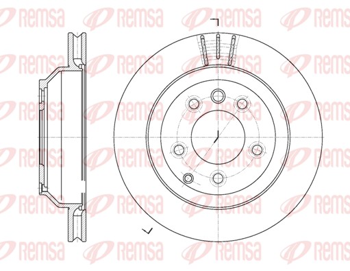 Disque de frein REMSA 6971.10