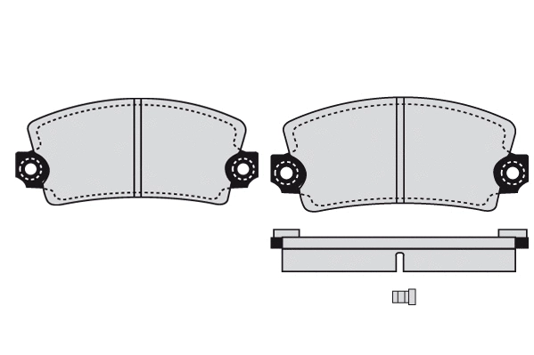 Kit de plaquettes de frein, frein à disque RAICAM RA.0086.3
