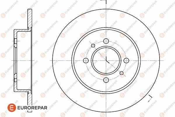 Disque de frein EUROREPAR 1618880680