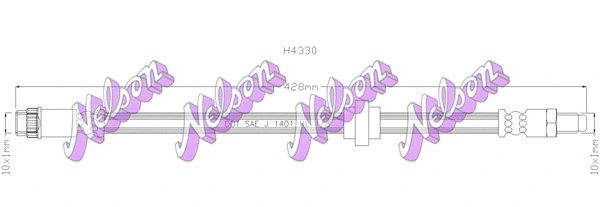 Flexible de frein KAWE H4330