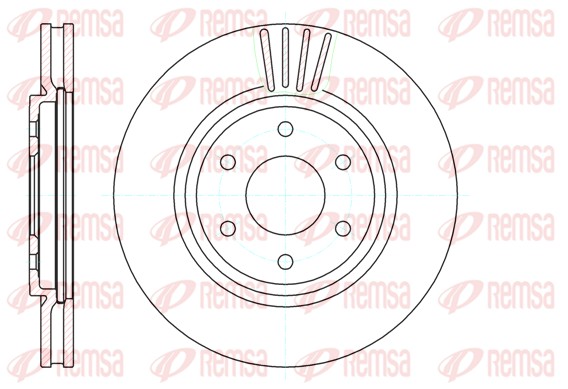 Disque de frein REMSA 61037.10