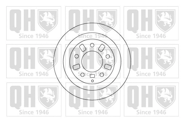 Disque de frein QUINTON HAZELL BDC4743