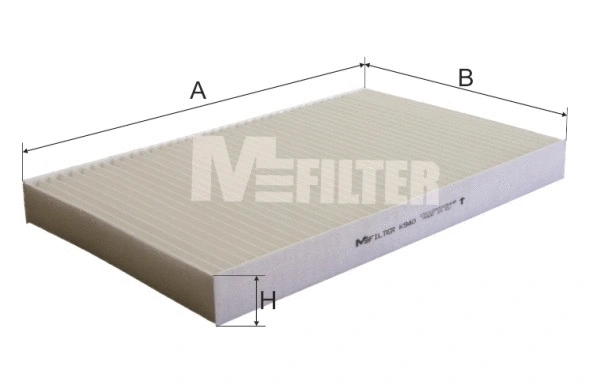 Filtre, air de l'habitacle MFILTER K 940