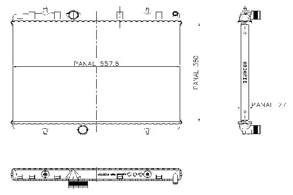 Radiateur, refroidissement du moteur ORDONEZ 1020773815