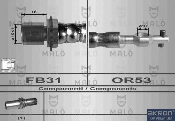 Flexible de frein AKRON-MALÒ 80125