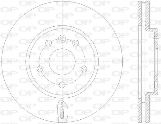 Disque de frein OPEN PARTS BDA2813.20