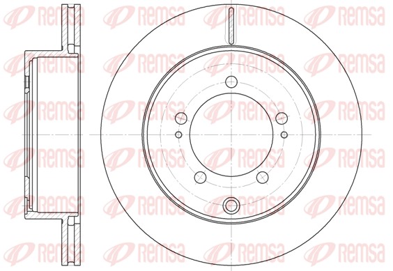 Disque de frein REMSA 61378.10