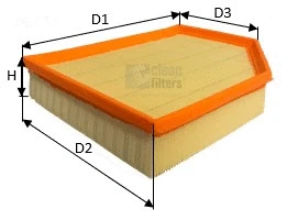 Filtre à air CLEAN FILTERS MA3502