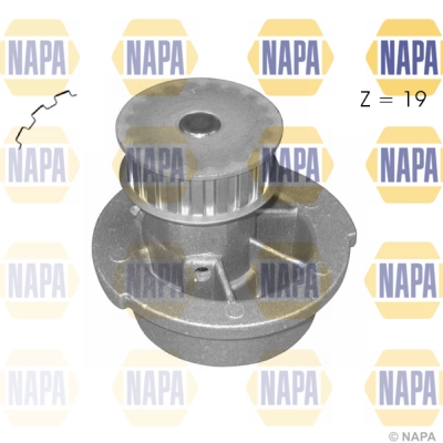 Pompe à eau, refroidissement du moteur NAPA NWP1395