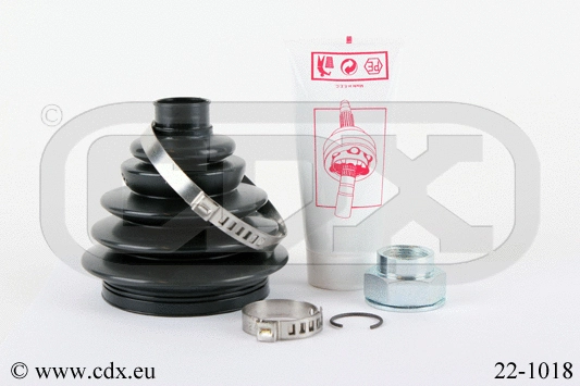 Jeu de joints-soufflets, arbre de commande CDX 22-1018