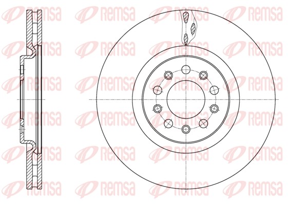 Disque de frein REMSA 62035.10
