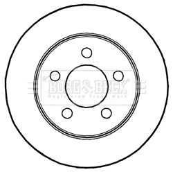 Disque de frein BORG & BECK BBD5227